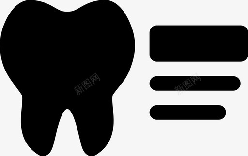 牙齿分析牙科图标图标