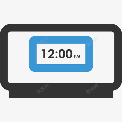 闹钟电子和设备2边框颜色图标svg_新图网 https://ixintu.com 电子和设备2 边框颜色 闹钟