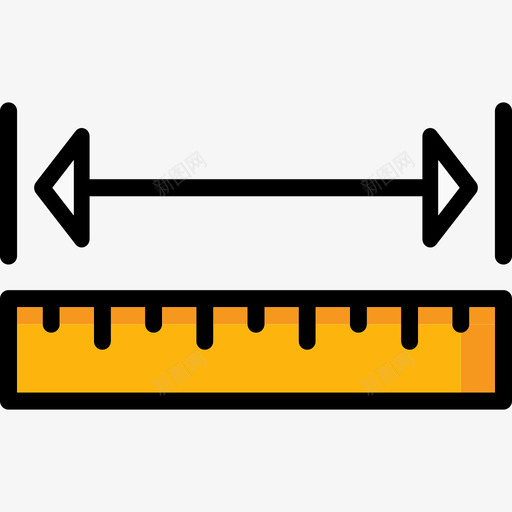 测量平面工具9线颜色图标svg_新图网 https://ixintu.com 平面设计工具9 测量 线颜色