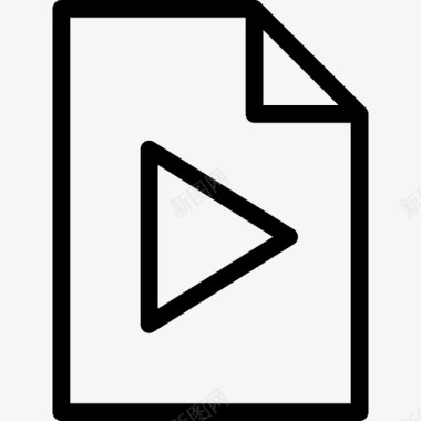 视频文件文件2线性图标图标