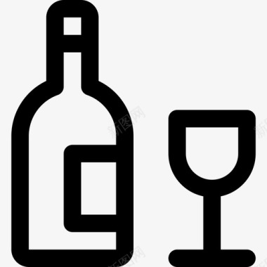 葡萄酒生日4直系图标图标