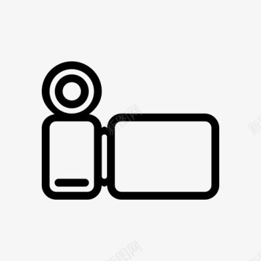 手持式摄像头照相机电子图标图标