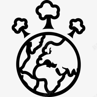 生态环境全球图标图标