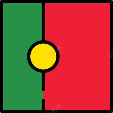 葡萄牙国旗收藏3方形图标图标