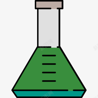 烧瓶医用14颜色128px图标图标