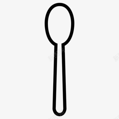 勺子自助餐厅餐具图标图标