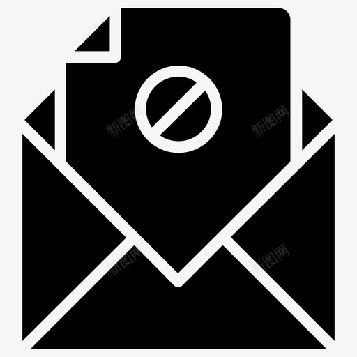 垃圾邮件阻止的电子邮件internet安全标志符号图标svg_新图网 https://ixintu.com internet安全标志符号图标 垃圾邮件 阻止的电子邮件