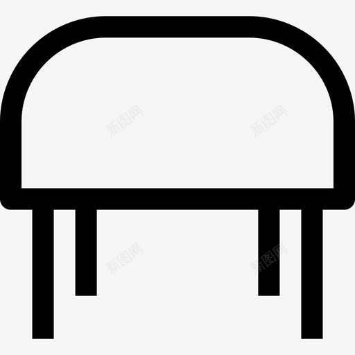 桌子家用电器和家具直线型图标svg_新图网 https://ixintu.com 家用电器和家具 桌子 直线型
