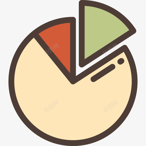 饼图企业管理线性颜色图标svg_新图网 https://ixintu.com 企业管理 线性颜色 饼图