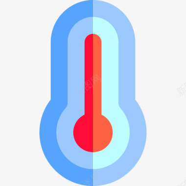 温度计天气23扁平图标图标