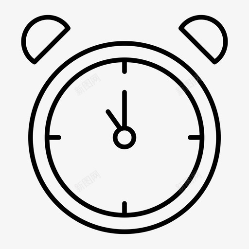 闹钟十一点时间图标svg_新图网 https://ixintu.com 十一点 手表 时间 闹钟