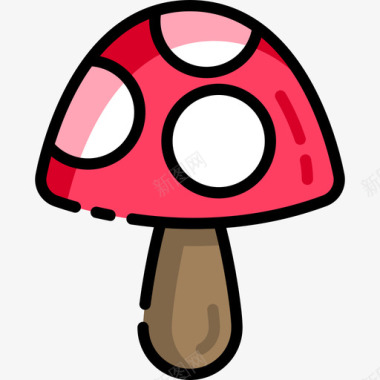 蘑菇弹簧8线形颜色图标图标