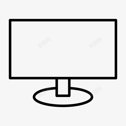 显示器电脑lcd图标svg_新图网 https://ixintu.com lcd led 多媒体超薄 显示器 电脑 电视