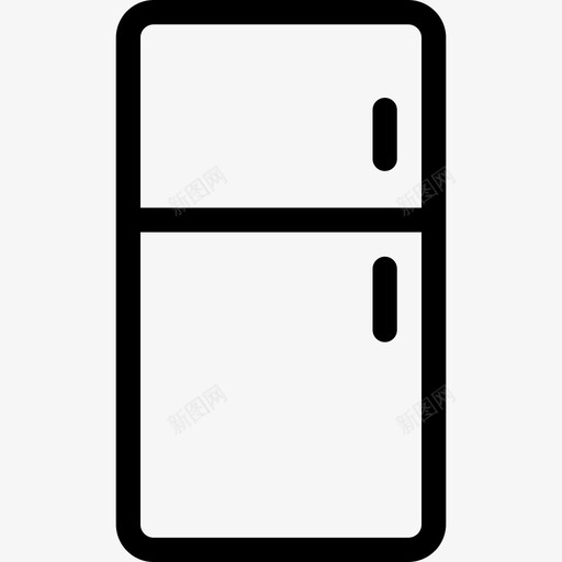 冰箱家用电器和家具直线型图标svg_新图网 https://ixintu.com 冰箱 家用电器和家具 直线型