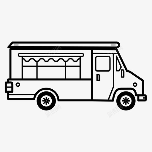 餐车餐厅零售街图标svg_新图网 https://ixintu.com 货车 零售街 餐厅 餐车