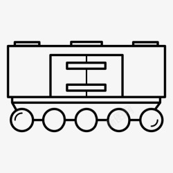 铁路货物运输货车货物运输铁路列车图标高清图片