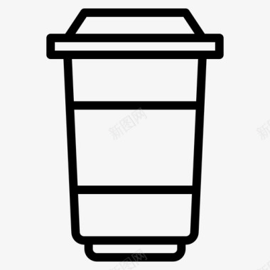 外卖咖啡纸杯图标图标