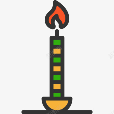 蜡烛表盘元件2线型颜色图标图标