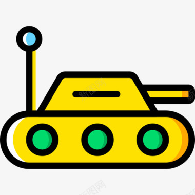 坦克婴儿14黄色图标图标