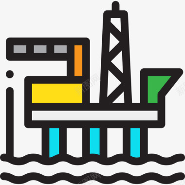 油平台能量9线颜色图标图标