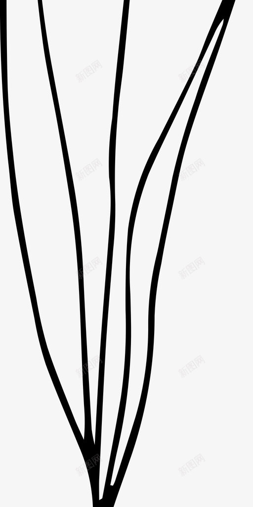 野菜枝花图标svg_新图网 https://ixintu.com 叶 枝 自然 花 野草和花卉 野菜