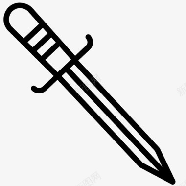 匕首刀纹身图标图标