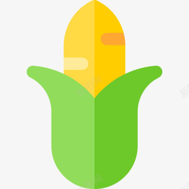 玉米嘉德林平坦图标图标