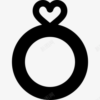 订婚戒指情人节9填充图标图标