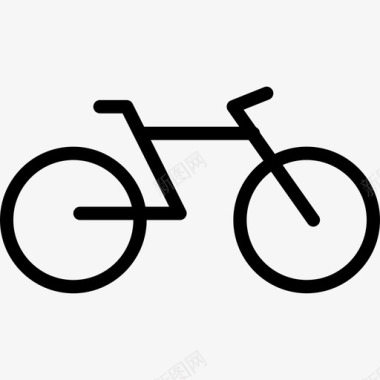 自行车旅游运输直线运输图标图标