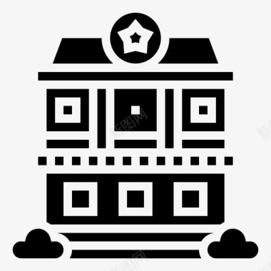 酒店建筑婚礼图标图标