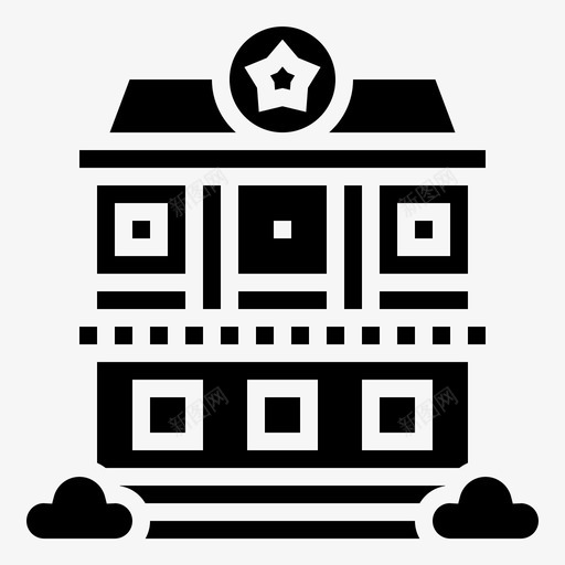 酒店建筑婚礼图标svg_新图网 https://ixintu.com 婚礼 婚礼铭文 建筑 酒店