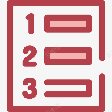 列表文本编辑器13红色图标图标