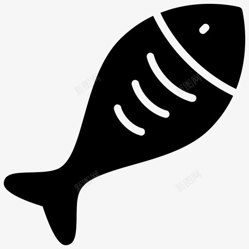海鲜鱼类渔业图标svg_新图网 https://ixintu.com 健康食品 朱丽娜元素雕文图标 海鲜 渔业 营养饮食 鱼类