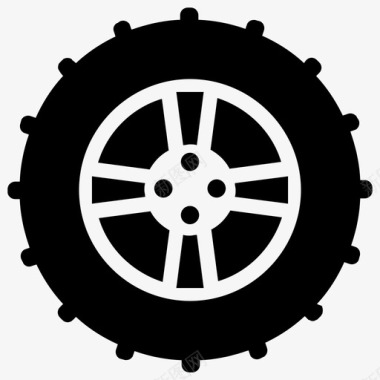 车轮轮胎汽车车轮图标图标