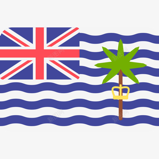 英属印度洋领土国际旗帜6圆形矩形图标svg_新图网 https://ixintu.com 国际旗帜6 圆形矩形 英属印度洋领土