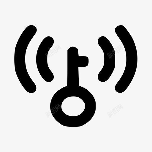 分享-WiFi钥匙-64svg_新图网 https://ixintu.com 分享-WiFi钥匙-64 线性