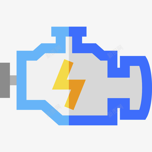 发动机机械元件9扁平图标svg_新图网 https://ixintu.com 发动机 扁平 机械元件9