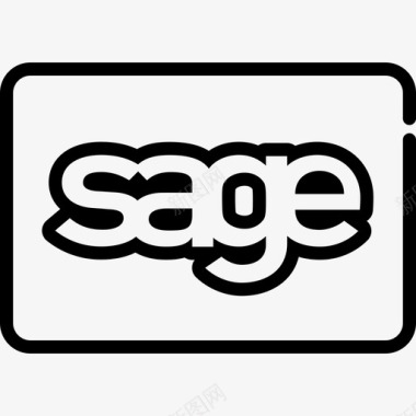 Sage信用卡4直系图标图标