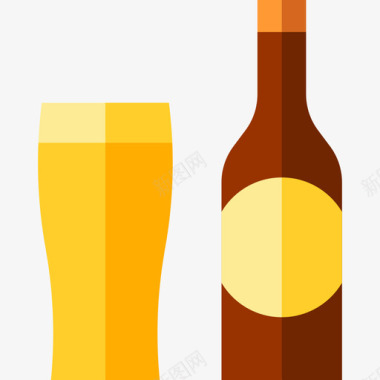 啤酒圣帕特里克第五天淡啤酒图标图标