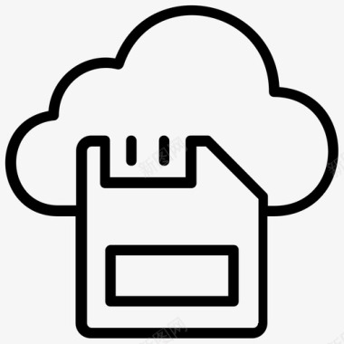 云存储存储卡微芯片图标图标