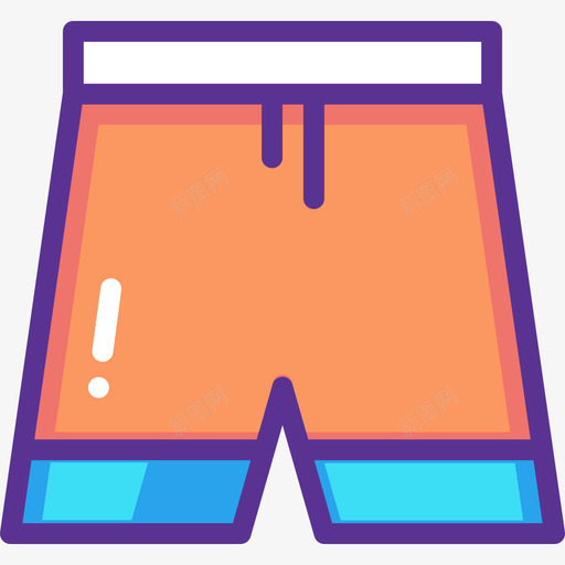 拳击短裤运动型23线性颜色图标svg_新图网 https://ixintu.com 拳击短裤 线性颜色 运动型23