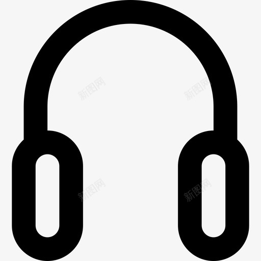 耳机音乐元素4大纲图标svg_新图网 https://ixintu.com 大纲 耳机 音乐元素4