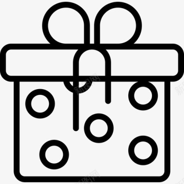 Giftboxecommerce11lineal图标图标