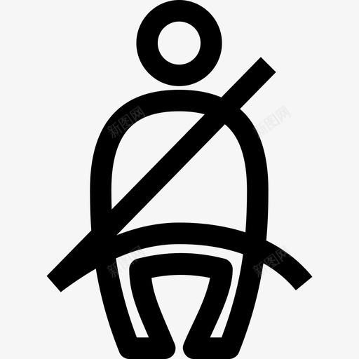 安全带汽车座椅图标svg_新图网 https://ixintu.com 安全 安全带 座椅 汽车 车辆