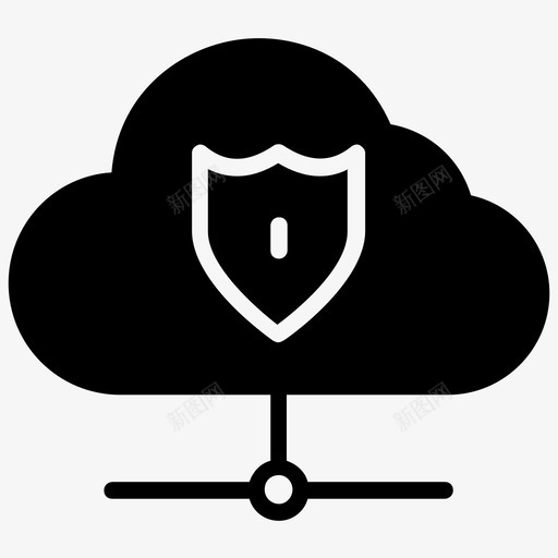 云安全云计算云存储图标svg_新图网 https://ixintu.com 云存储 云安全 云计算 安全数据 网络安全 网络抢劫 黑客字形图标