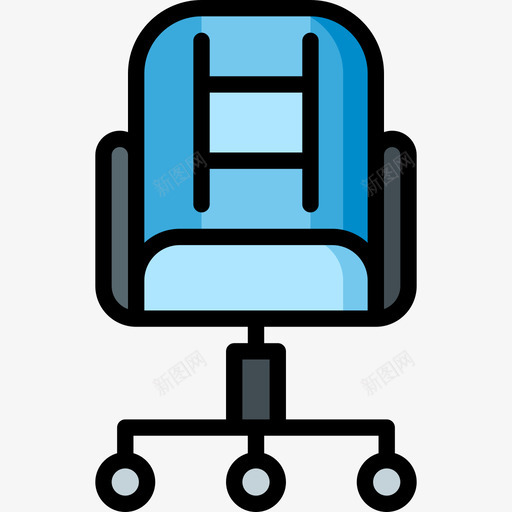 椅子家居用品3线性颜色图标svg_新图网 https://ixintu.com 家居用品3 椅子 线性颜色