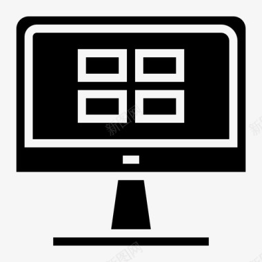 计算机屏幕技术图标图标