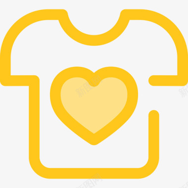 衬衫慈善6号黄色图标图标