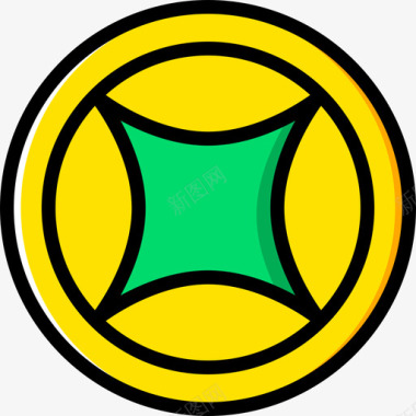 符文符号4黄色图标图标