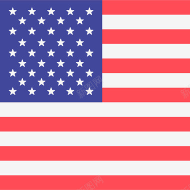 美国国际旗帜4正方形图标图标